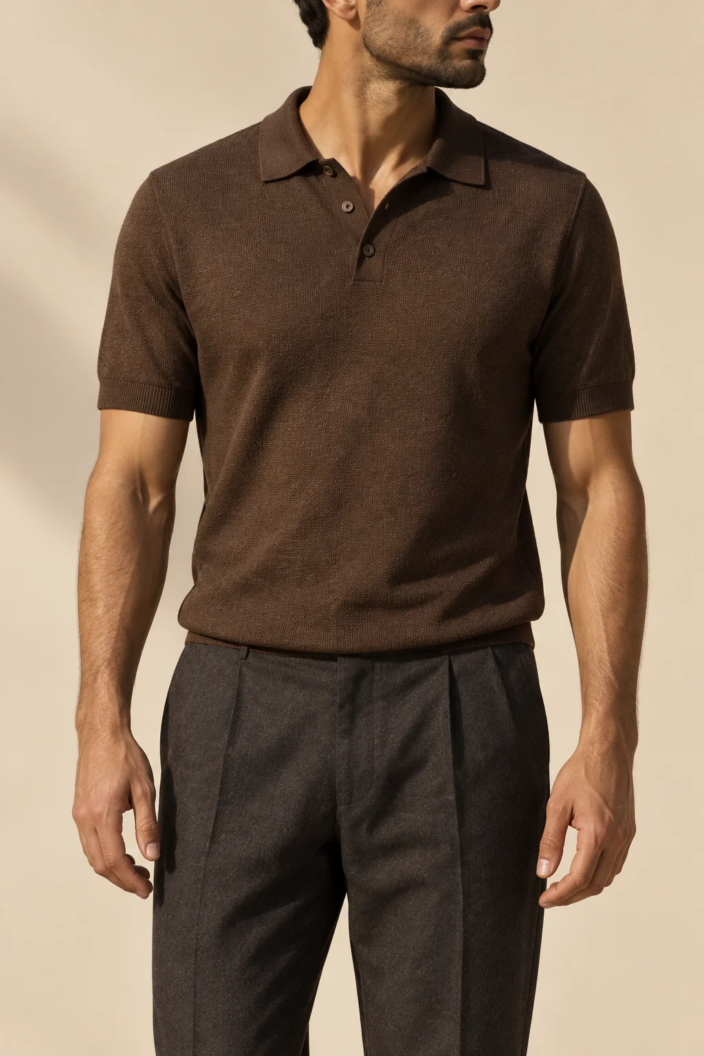 Le polo texturé